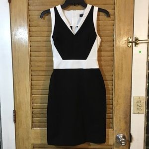 Banana Republic Black and White SLOAN Sheath Dress